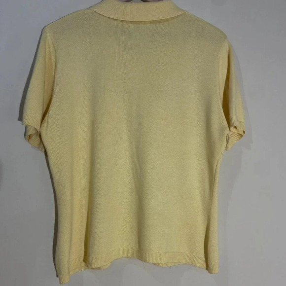 Apostrophe Canary Yellow Cardigan, Large - Picture 2 of 11